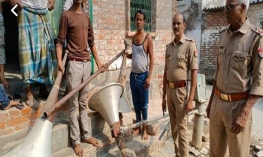 मंदिर मस्जिद से उतरवाए गए लाउडस्पीकर