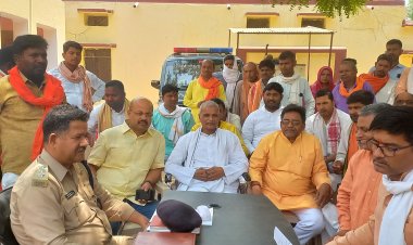 भाजपा मंडल अध्यक्ष पर हुआ हमला, बिरनो थाने पर धमके भाजपाई