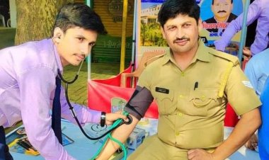 मां सरस्वती पैरामेडिकल इंस्टिट्यूट के तत्वाधान में किया गया निशुल्क स्वास्थ्य जांच