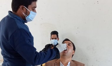 सेक्टर-34 में आयोजित हुआ निःशुल्क कोविड-19 जांच शिविर