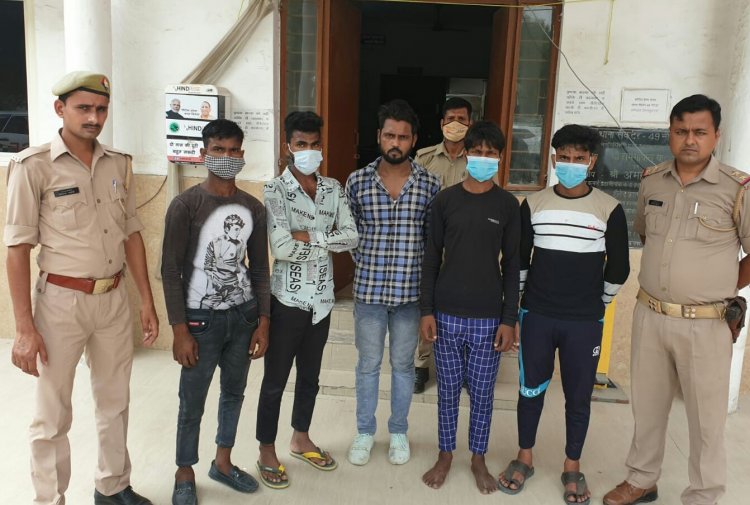 युवक को पैट्रोल डालकर जान से मारने की कोशिश करने वाले 5 अभियुक्त गिरफ्तार