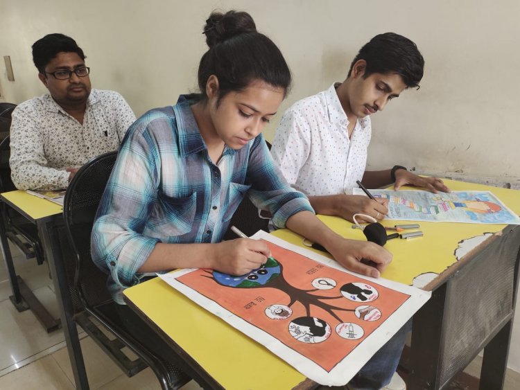 आईएमएस में हुई पोस्टर मेकिंग प्रतियोगिता