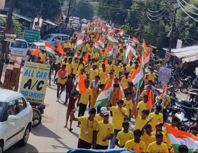शहीद भगत सिंह के 114 वें जन्मदिन पर निकाला गया पैदल मार्च