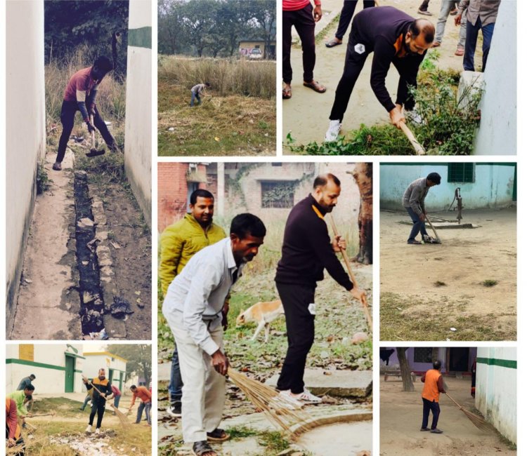 हर्रैया में स्वच्छता अभियान पखवारे की शुरुआत हुई