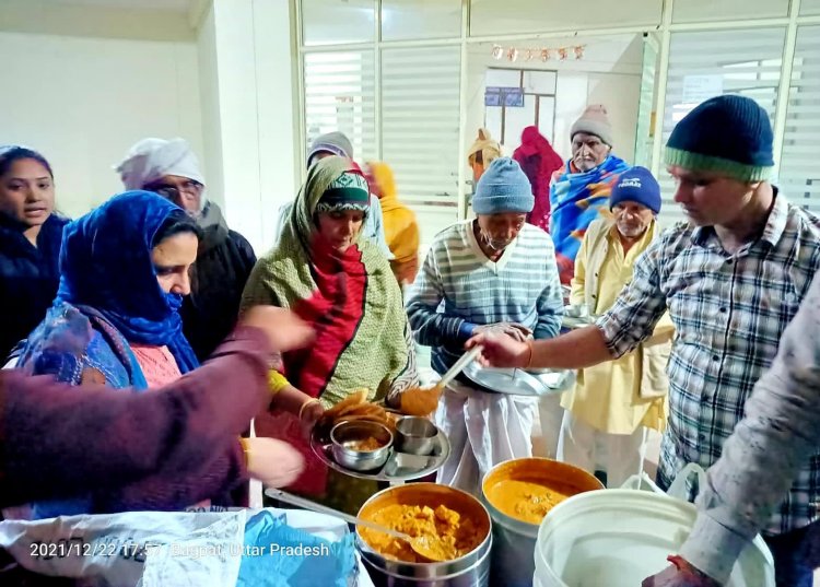 बागपत में बेसहारा बुजुर्गो का सहारा बनी जनहितकारी सेवा समिति
