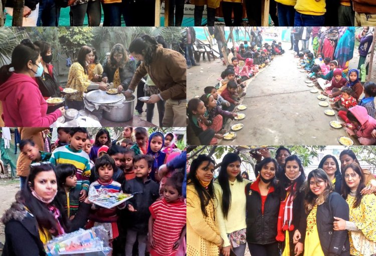 ईएमसीटी (एथोमार्ट ट्रस्ट) द्वारा सरस्वती पूजा में शिक्षा के लिए किया जागरूक