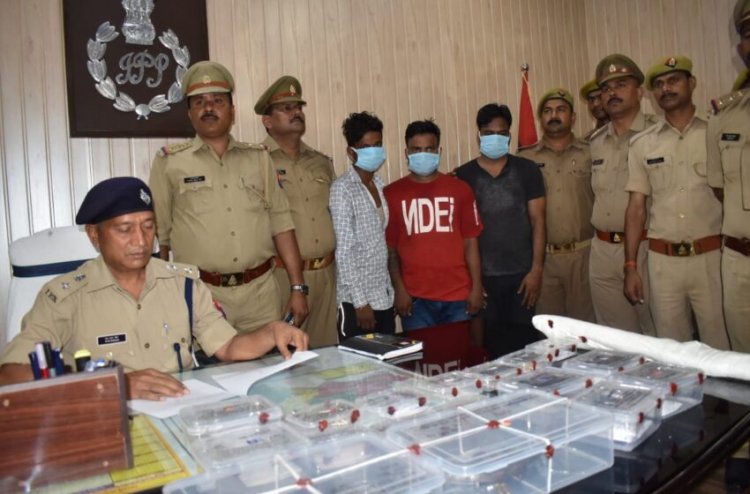 कोतवाली पुलिस को मिली सफलता तीन शातिर चोर गिरफ्तार जेवरात बरामद