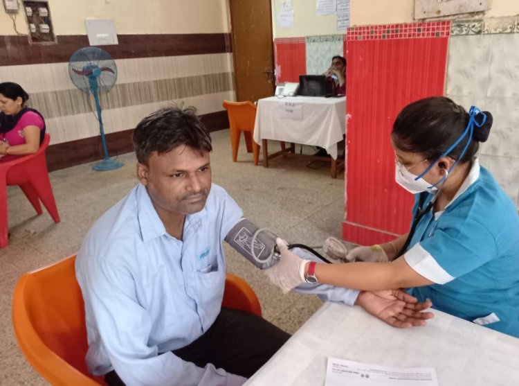 निशुल्क स्वास्थ्य शिविर का हुआ आयोजन