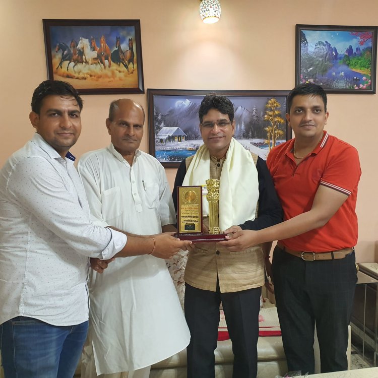 प्रोफेसर  डॉक्टर अरविन्द भानू को नोवरा सम्मान