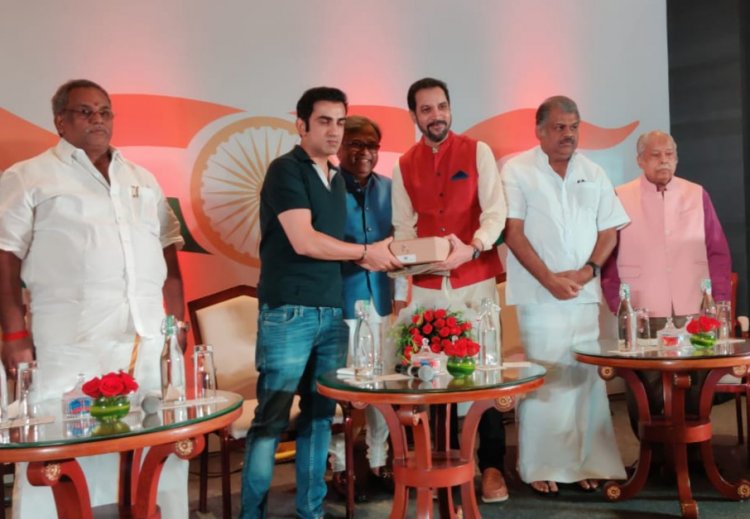 गौतम गंभीर ने हिंदी में देशभक्ति गीत 'भारत मां' और तमिल में 'थाई मन्ने' लॉन्च किया