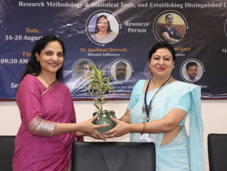 आईएमएस में रिसर्च मैथोडोलॉजी पर एफडीपी का आयोजन