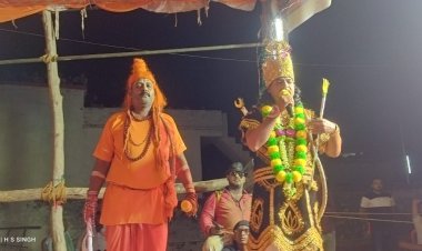 शिव धनुष टुटते ही जय श्रीराम के नारो से गुंज उठा भङसर रामलीला पांडाल