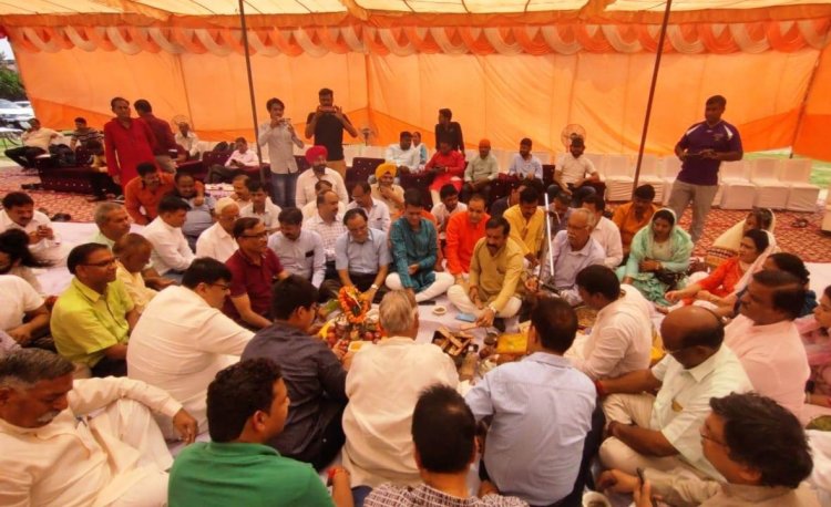 श्री सनातन धर्म रामलीला समिति ने किया रामलीला महोत्सव 2022 के लिए भूमि पूजन