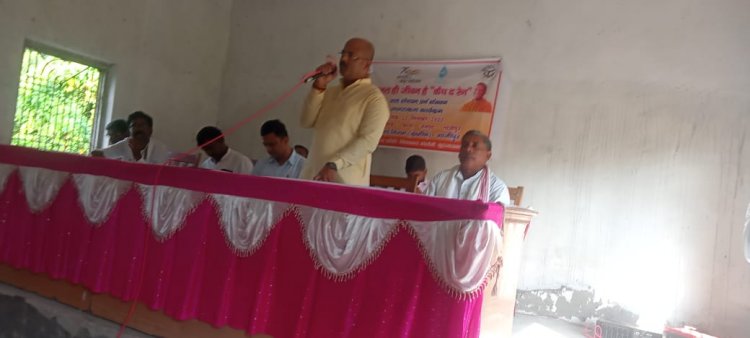 जल ही जीवन है जल को करे संरक्षित- प्रमुख राजन सिंह