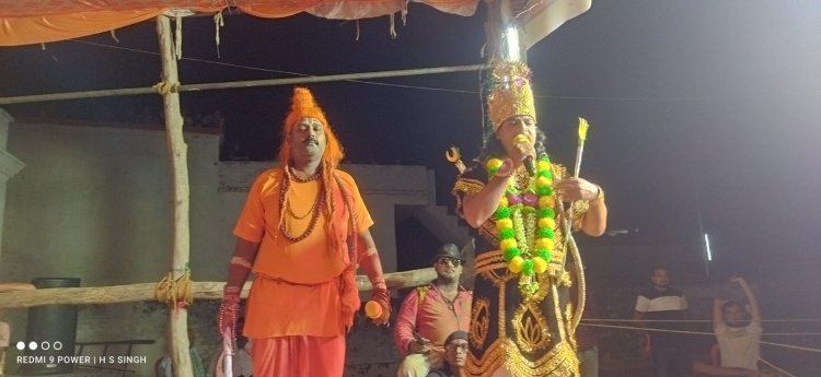 शिव धनुष टुटते ही जय श्रीराम के नारो से गुंज उठा भङसर रामलीला पांडाल