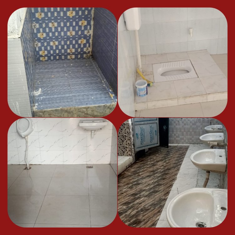 धामपुर कम्पोजिट विद्यालय पर खबर के बाद जागे सफाई कर्मचारी