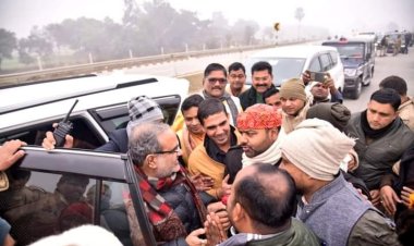 जनपद मे बीजेपी के प्रदेश अध्यक्ष का हुआ जोरदार स्वागत