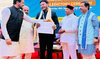 राष्ट्रीय युवा पुरस्कार से सम्मानित हुए सिद्धार्थ राय