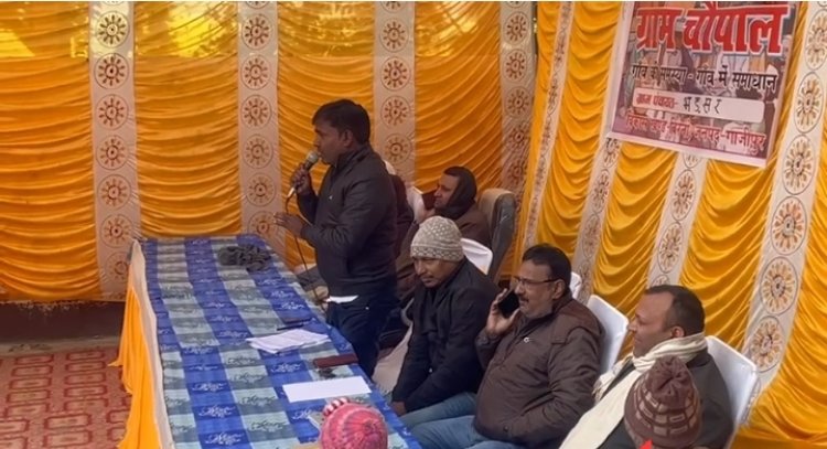 जनता चौपाल मे ग्रामीणो ने बताया समस्या,  हुआ निदान