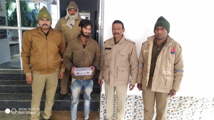 एक  तमंचा और कारतूस के साथ एक गिरफ्तार ,जंगीपुर पुलिस को मिली कामयाबी