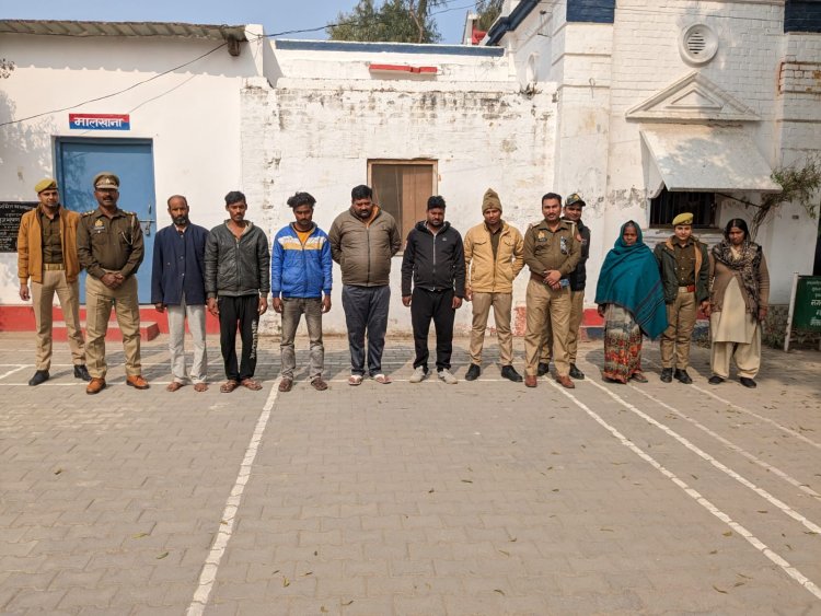 कोतवाली पुलिस की बड़ी कामयाबी महिला समेत छः  गिरफ्तार