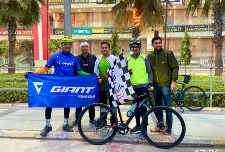 ग्रेटर नोएडा वेस्ट में हुआ द सबसे बड़ा साइकिल जाएनट (Giant) ब्रांड का 40KM का राइड