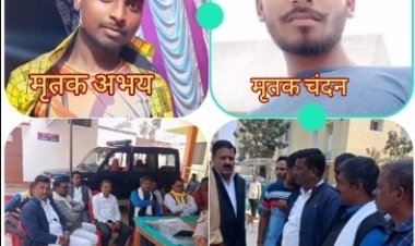 तिलक से लौट रहे युवको की अनियन्त्रित मोटरसाइकिल भिङी, दो की मौत दो  घायल