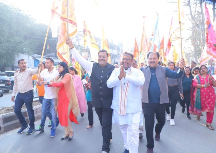 खाटू श्याम की निकली निशान यात्रा, उमडा जनसैलाब