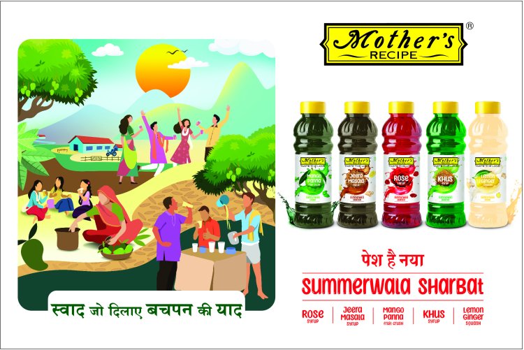 Reminisce your childhood memories with the taste of Mother’s Recipe Summerwala Sharbat Launched five flavours in the beverage category