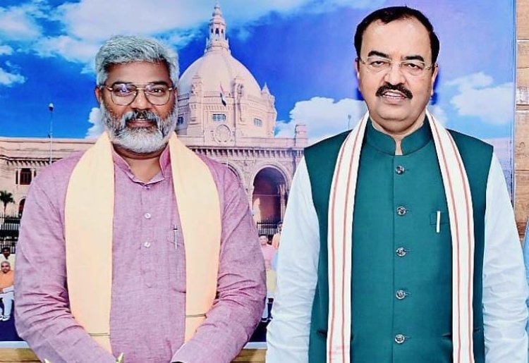 प्रदेश के डिप्टी सीएम केशव प्रसाद मौर्य और प्रदेश अध्यक्ष से मिले विजय नारायण