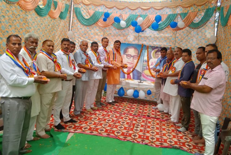 राष्ट्र महापुरुष अम्बेडकर जयन्ती श्रद्धा के साथ मनाया रहा है - बीके शर्मा