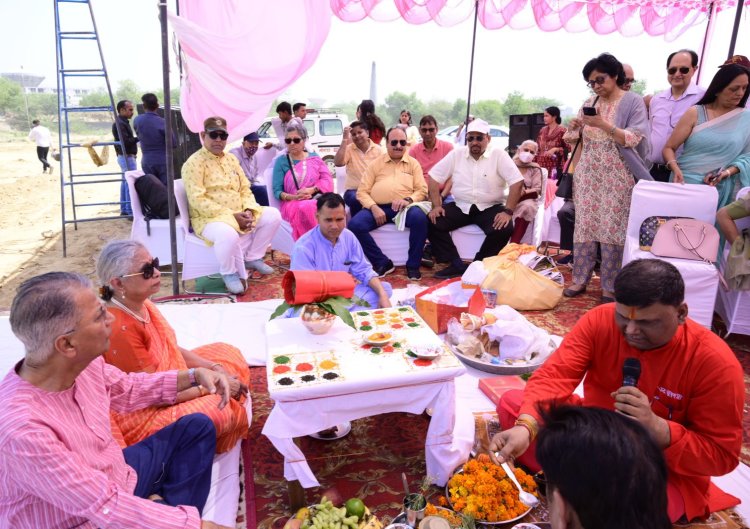 साई विद्या निकेतन विधालय का हुआ भुमि पूजन