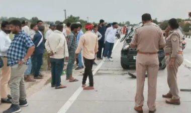 तेज रफ्तार कार डिवाइडर से टकराई एक की मौत 5 घायल