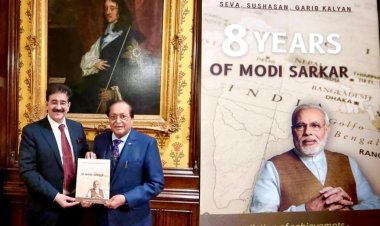 मोदी सरकार के 8 साल की उपलब्धियों पर आधारित पुस्तक का लंदन में किया गया अनावरण