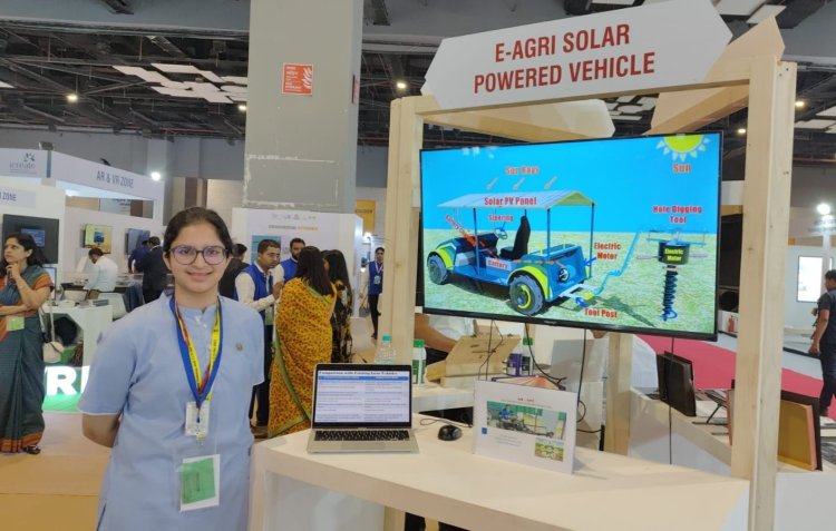 एमिटी इंटरनेशनल स्कूल की छात्रा सुहानी चौहान ने सौर उर्जा से चलने वाला एक अद्वितीय एग्रो व्हीकल एसओ - एपीटी अग्रणी नवाचार किया विकसित