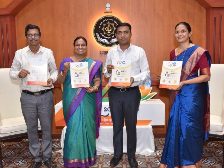 गोवा में होनेवाली ‘सी-20 परिषद’ की जानकारी पुस्तिका का मुख्यमंत्री प्रमोद सावंत के हाथों हुआ प्रकाशन