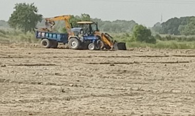 बिरनो क्षेत्र में नहीं थम रहा अवैध रूप से मिट्टी खनन का कार्य 