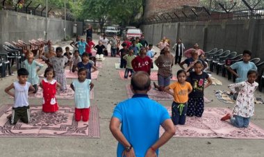 सोसायटी फॉर स्पोर्ट्स एंड कल्चरल एडवांसमेंट ने किया योग दिवस का आयोजन