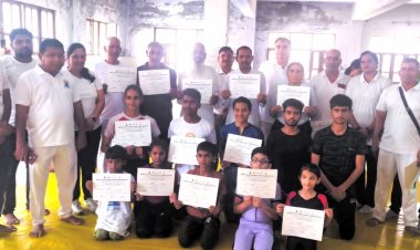GGsss मुरथल में हरियाणा योग आयोग ब्लॉक प्रतियोगिता हुई