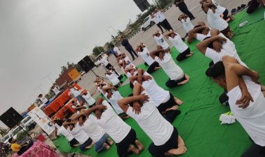 एनएचएआई  अधिकारियों और कर्मचारियों ने एनएच 44 पर मनाया अंतरराष्ट्रीय योग दिवस