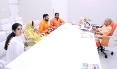 युवा भाजपा नेता आदित्य सिंह सपरिवार मिले मुख्यमंत्री योगी आदित्यनाथ से, दिया निमंत्रण