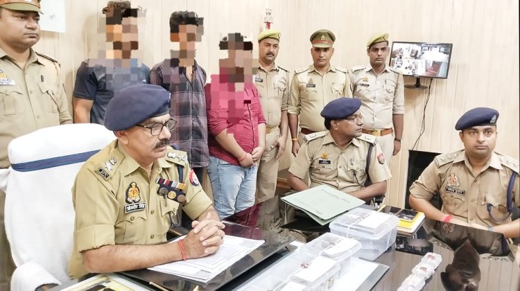 राजन सिंह, विशाल यादव, हर्ष सिंह चार पिस्टल व कारतूस के साथ गिरफ्तार 