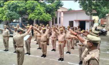 थाना शादियाबाद में आयोजित किया गया मेरी माटी, मेरा देश अभिमान कार्यक्रम