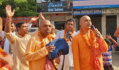 इस्कॉन के भक्तवृदों ने दादरी में किया श्रीहरिनाम की लहर को प्रवाहित