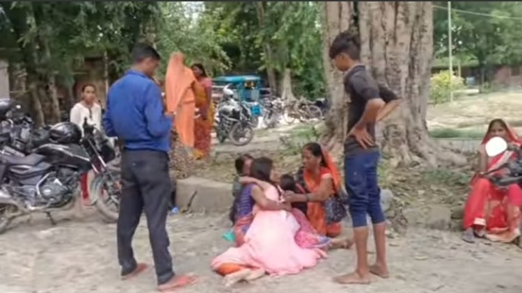 अनियंत्रित मोटर साइकिल से गिरने से महिला की मौत 