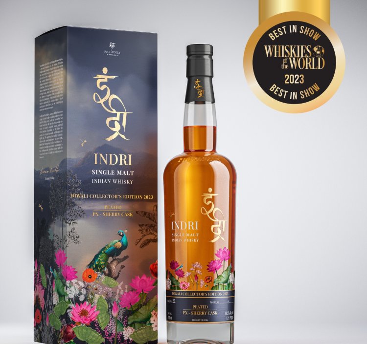 इंद्री बनी 'दुनिया की सर्वश्रेष्ठ व्हिस्की': व्हिस्की ऑफ द वर्ल्ड अवार्ड्स 2023 में जीता 