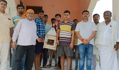 रामलीला मंचन से पूर्व राम आरती की निकाली  गई भव्य शोभा यात्रा