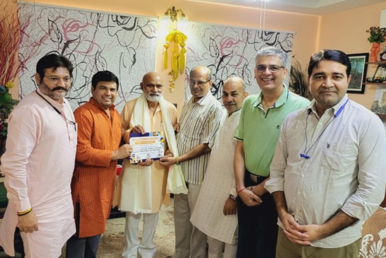 पद्मश्री कँवल  सिंह चौहान का नोवरा ने किया सम्मानित