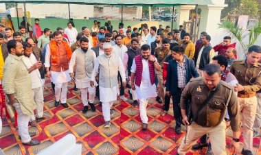 मंत्री स्वतंत्रदेव सिंह का जनपद में आगमन चर्चा में हिमांशु सिंह 