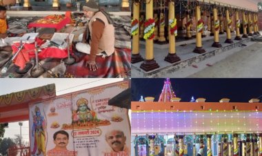 दुल्हन की तरह सजा भगवान राम जानकी लक्ष्मण प्राचीन मंदिर बद्धुपुर  , आज 51 हजार लोगों के लिए होगा भंडारे का आयोजन